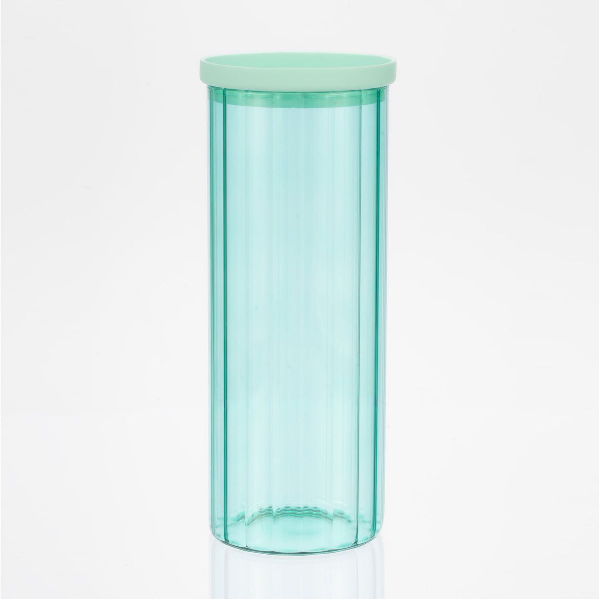 Glass Canister Set & Glass Lid - Diamond Blue