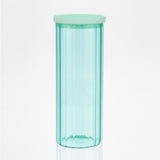 Glass Canister Set & Glass Lid - Diamond Blue