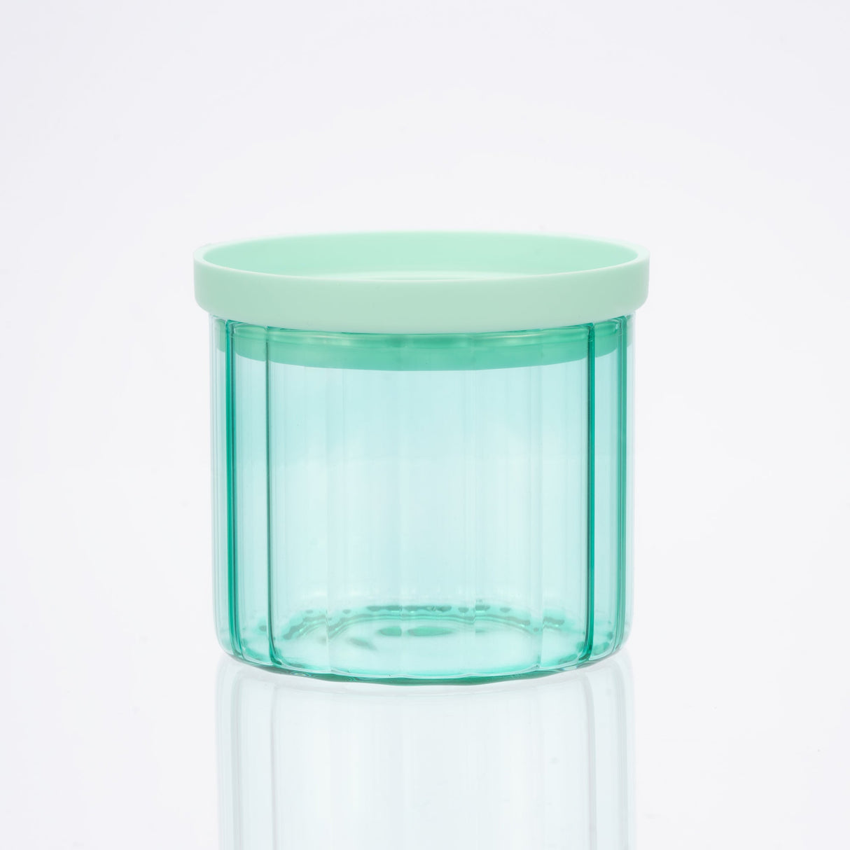 Glass Canister Set & Glass Lid - Diamond Blue