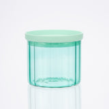 Glass Canister Set & Glass Lid - Diamond Blue