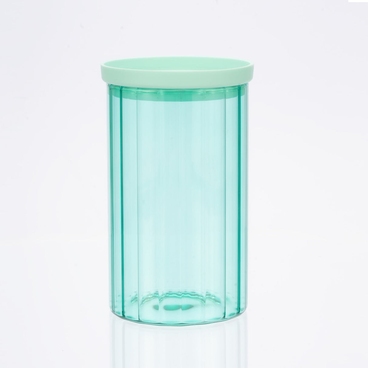 Glass Canister Set & Glass Lid - Diamond Blue