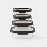 Rectangular Glass Container Set