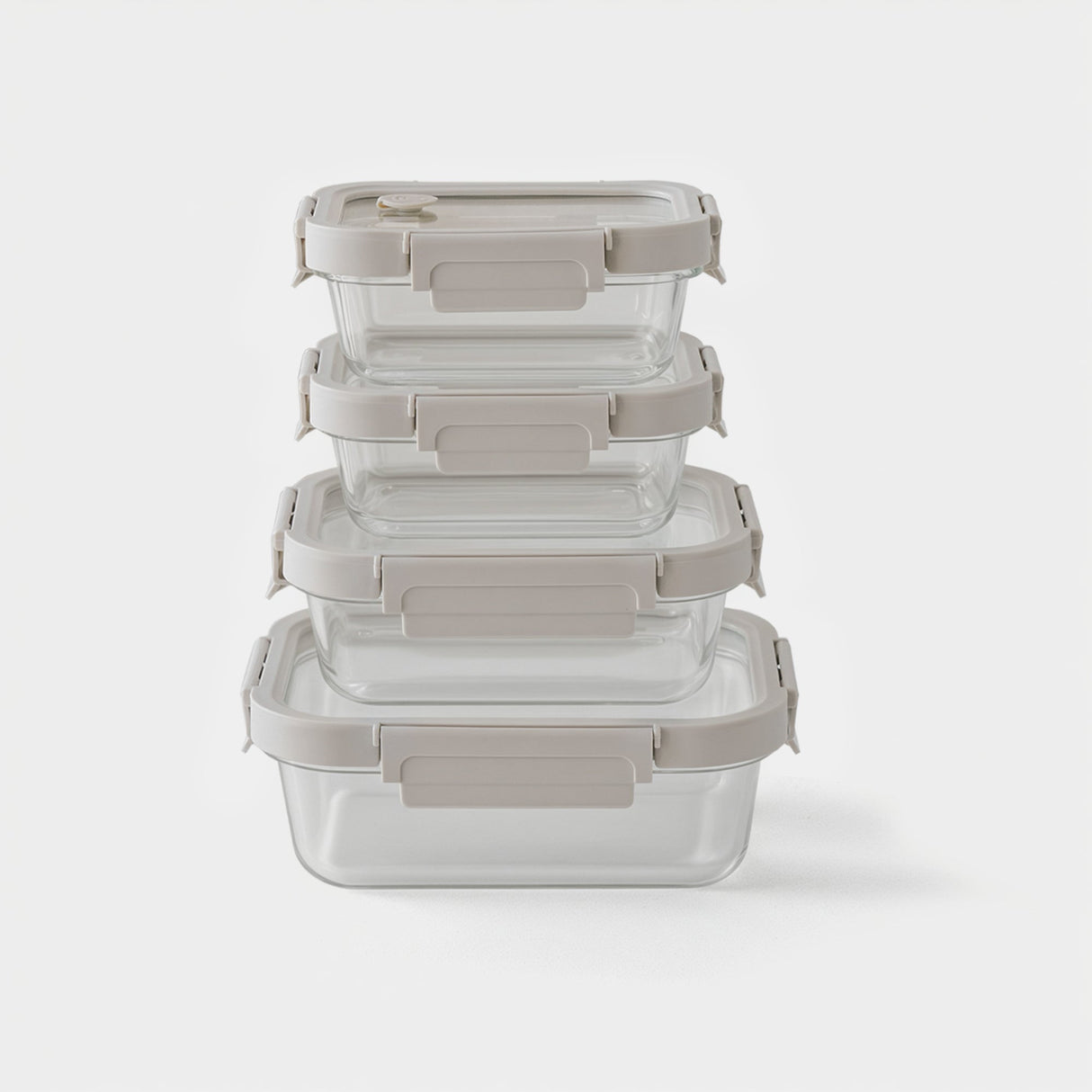 Rectangular Glass Container Set
