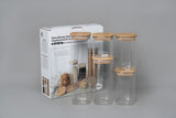 Glass Canister Set & Bamboo Lid
