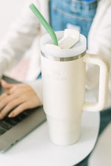 Tumbler 12" Glass Straw Set - Iridium