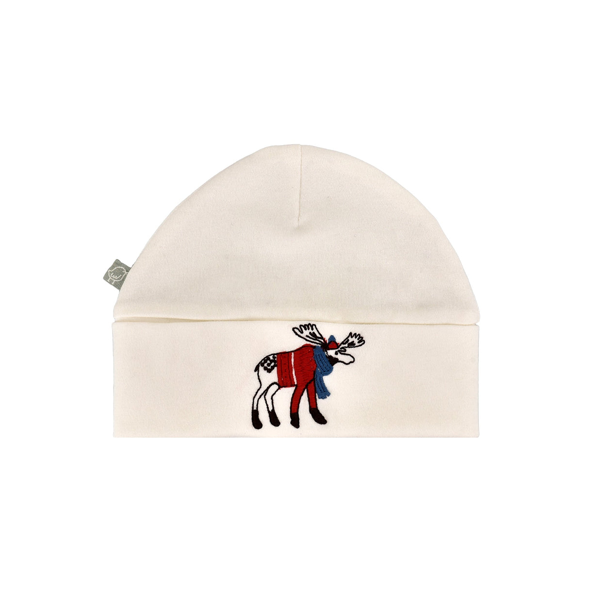 roll up hat | ivory moose embroidery