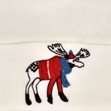 roll up hat | ivory moose embroidery
