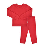 baby pajamas | scarlet red