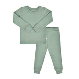baby pajamas | Basil Green