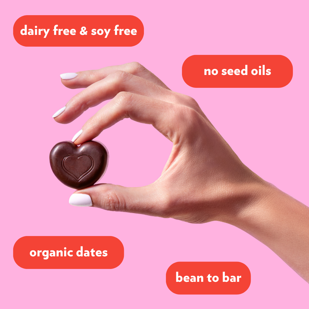 Dark Chocolate Cherry Coconut Cashew Butter Hearts (3 Bags)
