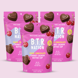 Dark Chocolate Cherry Coconut Cashew Butter Hearts (3 Bags)