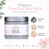 Organic Dead Sea Mud Mask With Bentonite Clay - Exfoliate & Rejuvenate