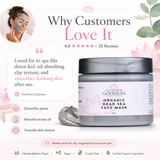 Organic Dead Sea Mud Mask With Bentonite Clay - Exfoliate & Rejuvenate