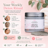 Organic Dead Sea Mud Mask With Bentonite Clay - Exfoliate & Rejuvenate