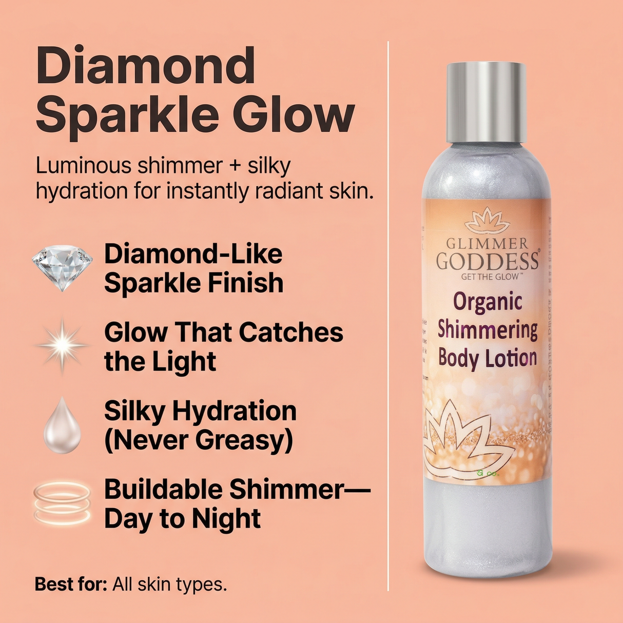 Organic Diamond Shimmer Body Lotion