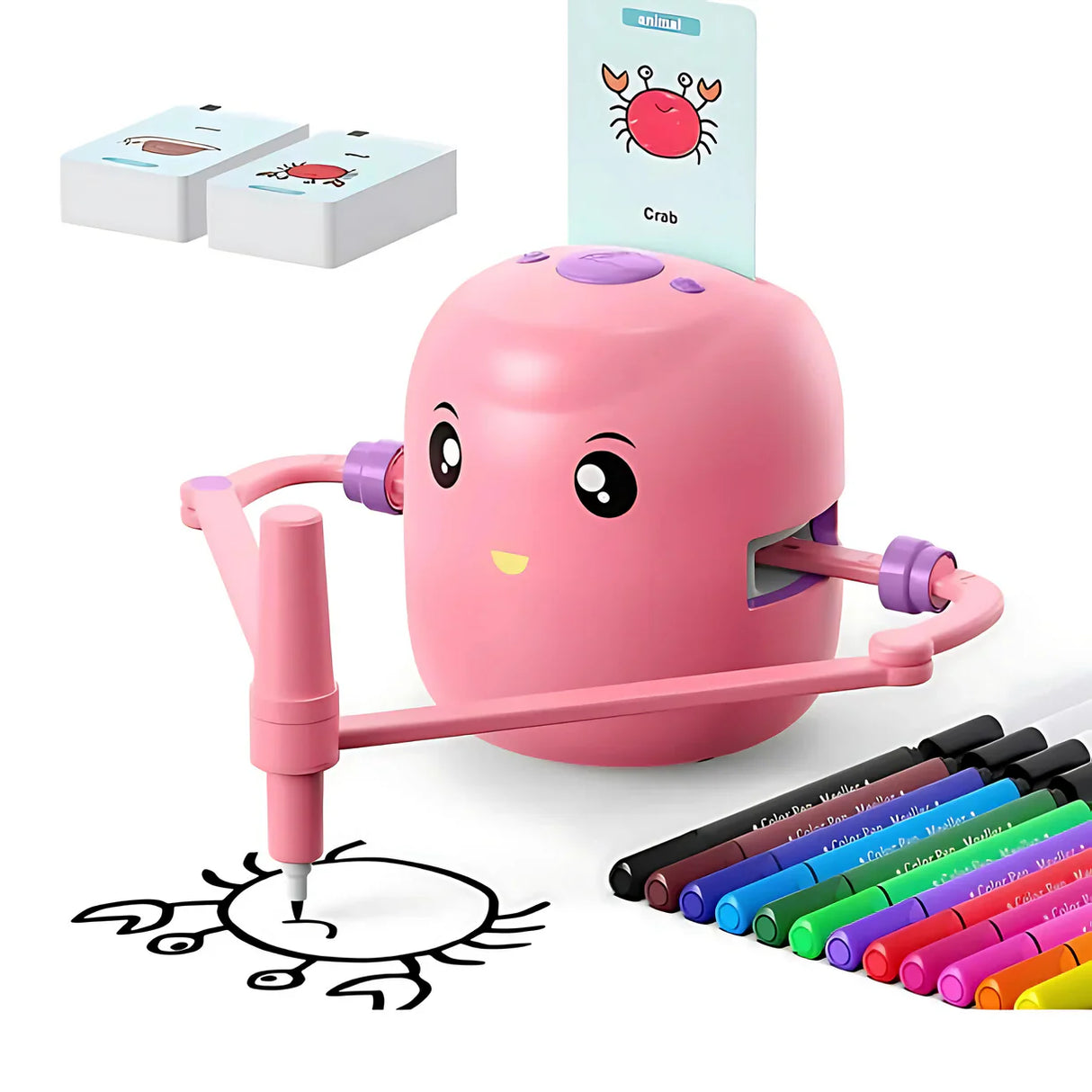 DoodleBot™ - AI-Powered Creative Drawing Robot for Kids