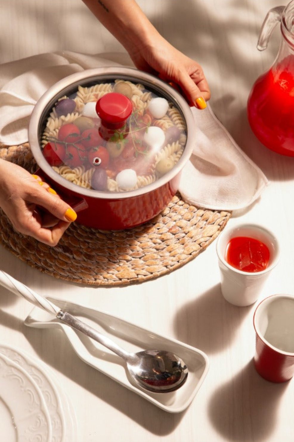 Duo 9 Piece Ceramic Cookware  Set - Glass Lid
