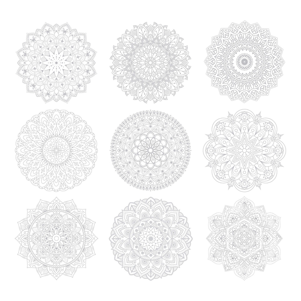 Mandala Coloring Sheets - Deluxe 110lb Paper, Artist Quality