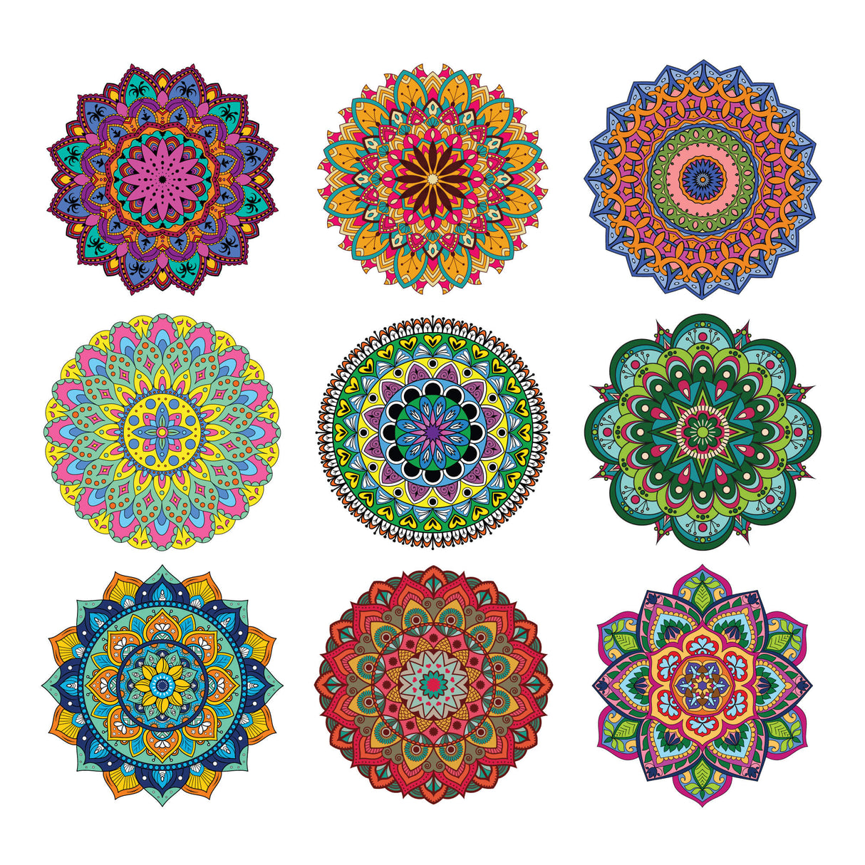 Mandala Coloring Sheets - Deluxe 110lb Paper, Artist Quality