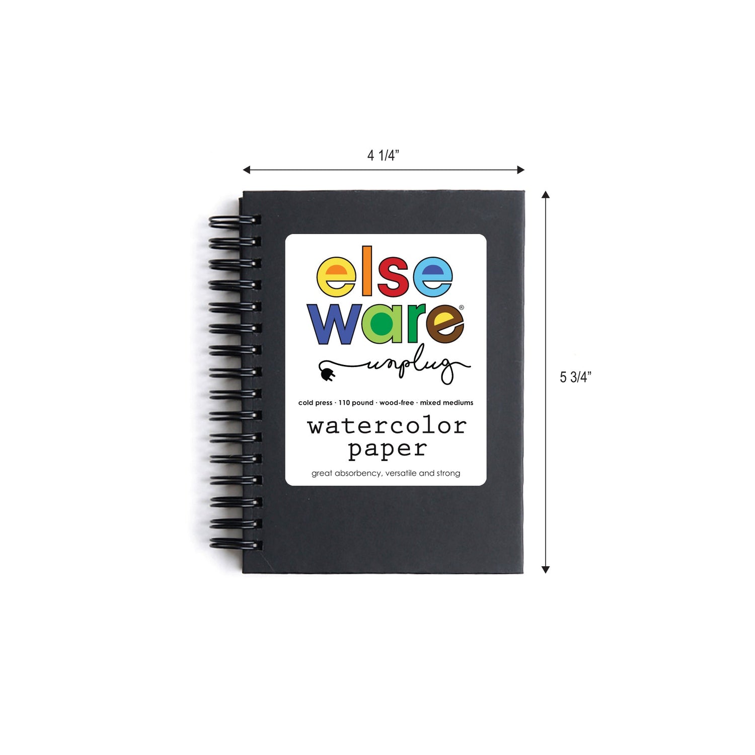 Watercolor Paper Pad (Small) – 5.75" x 4.25" – 110 lb Cotton Rag