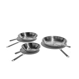 Eater x Heritage Steel 3 Piece Fry Pan Set