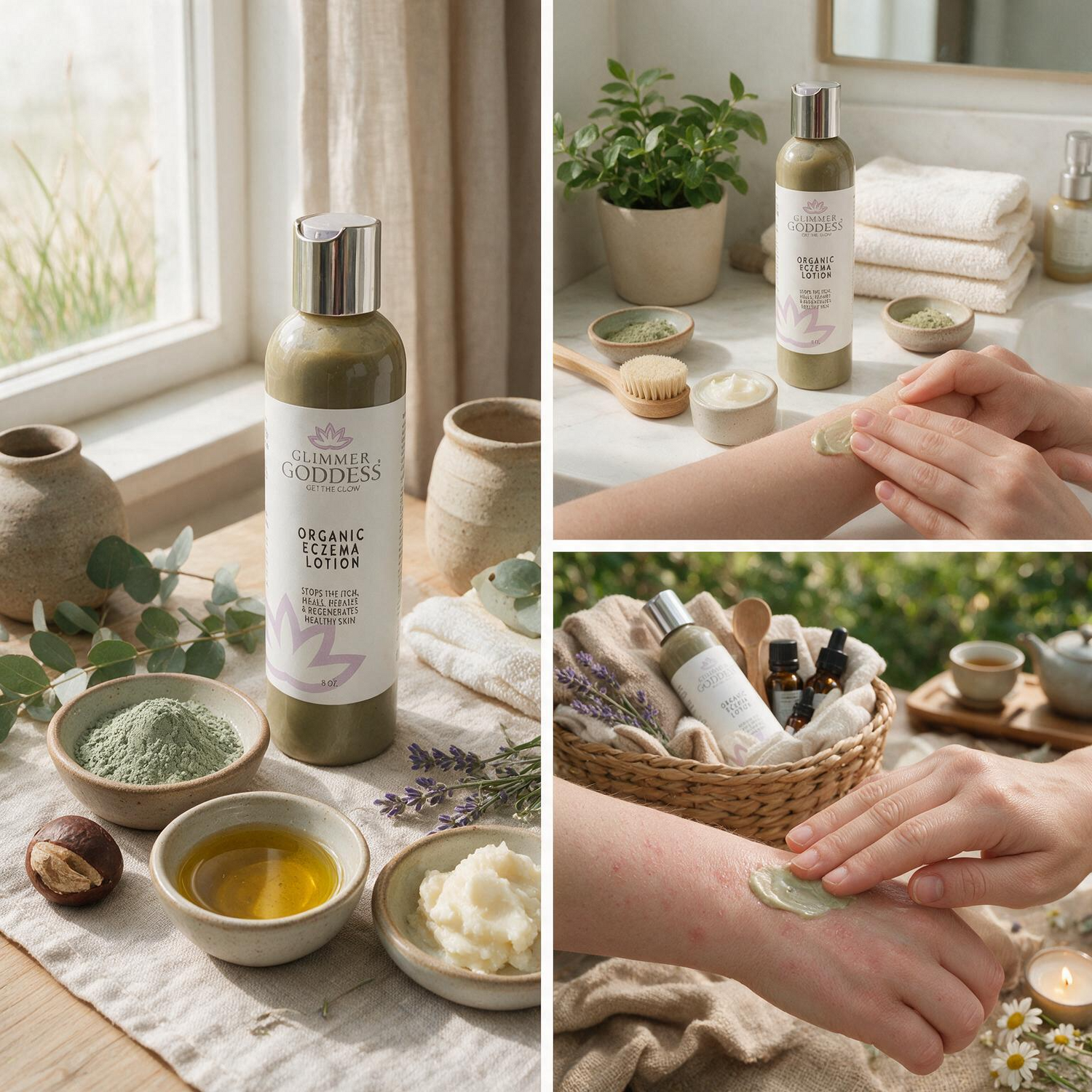 Organic Eczema Lotion - Stop the Itch, Heal The Skin