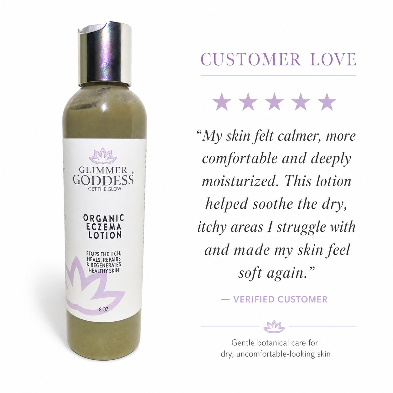Organic Eczema Lotion - Stop the Itch, Heal The Skin