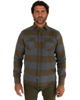 Field Grand Flannel, Caper Green