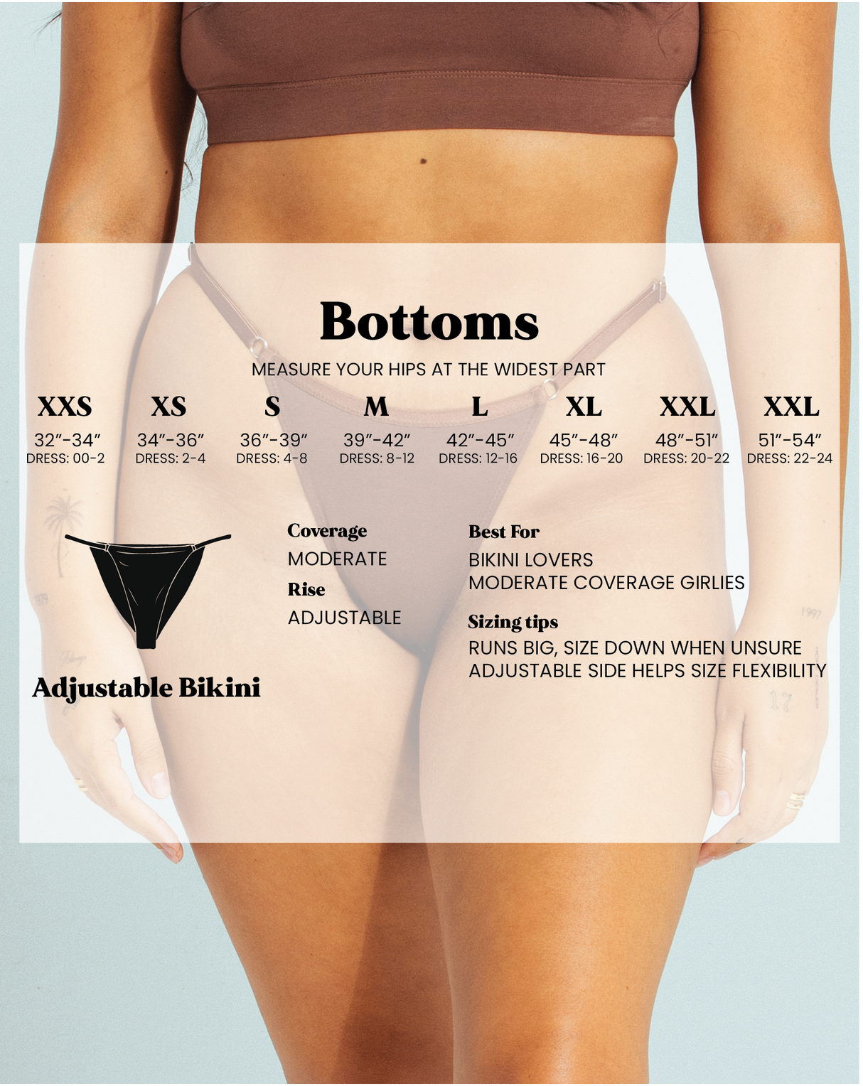 Adjustable Bikini - Black