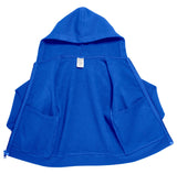 Soft & Cozy 100% Cotton Fleece Zip Hoodie with Inner Pockets | Crayon Blue