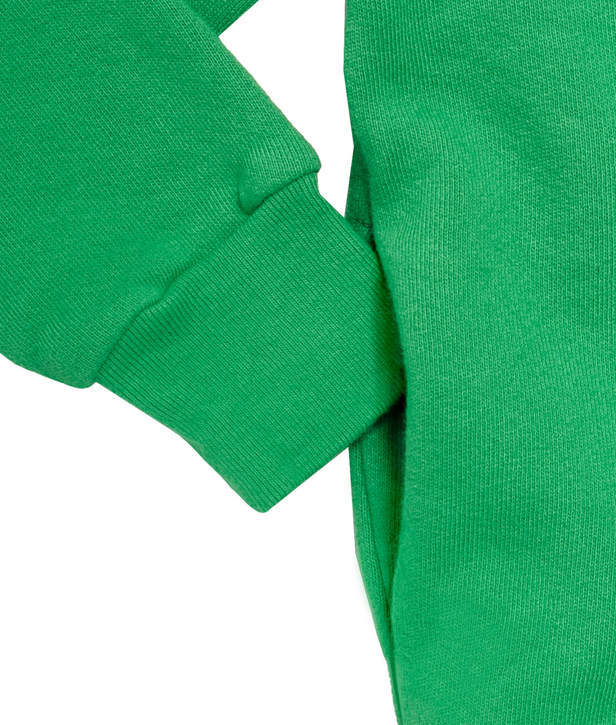 Soft & Cozy 100% Cotton Fleece Zip Hoodie with Inner Pockets | Elf Green