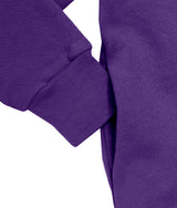 Soft & Cozy 100% Cotton Fleece Zip Hoodie with Inner Pockets | Purple