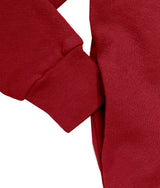 Soft & Cozy 100% Cotton Fleece Zip Hoodie with Inner Pockets | Red
