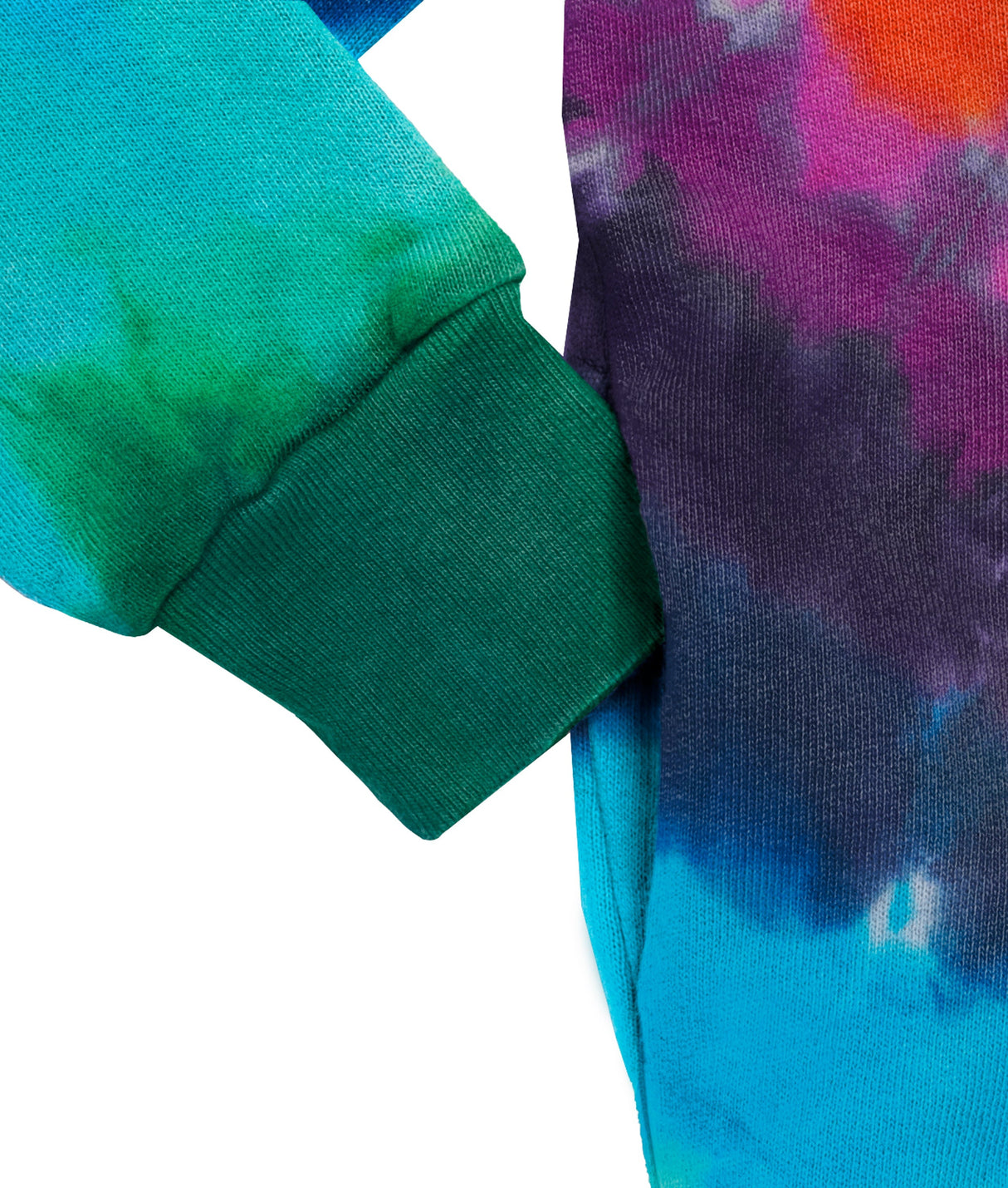 Limited Edition Tie Dyed Soft & Cozy 100% Cotton Fleece Zip Hoodie | Rainbow Spiral
