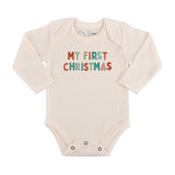 graphic bodysuit | my first christmas (long sleeve)