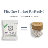 Glass Jar For Tooth Tablets - Empty