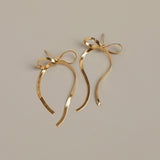 Herringbone Bow Earrings