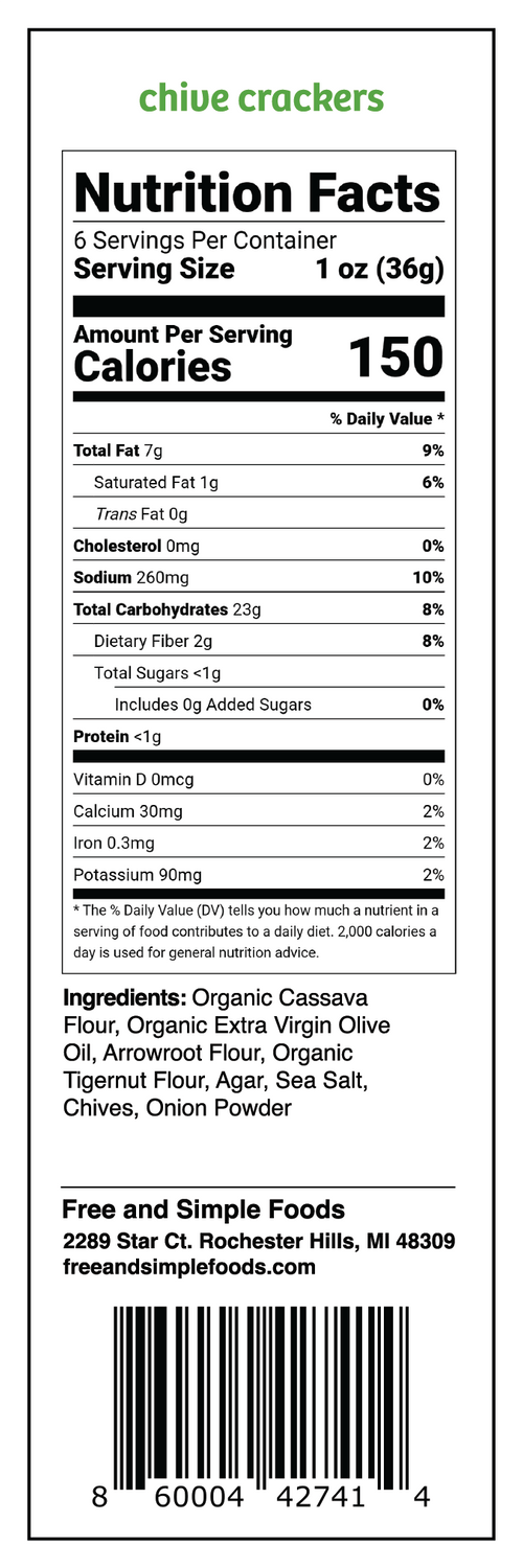Chive Crackers