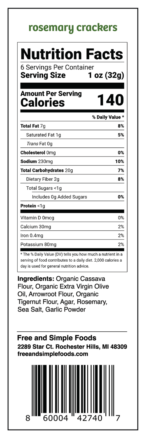 Rosemary crackers
