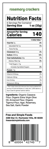 Rosemary crackers