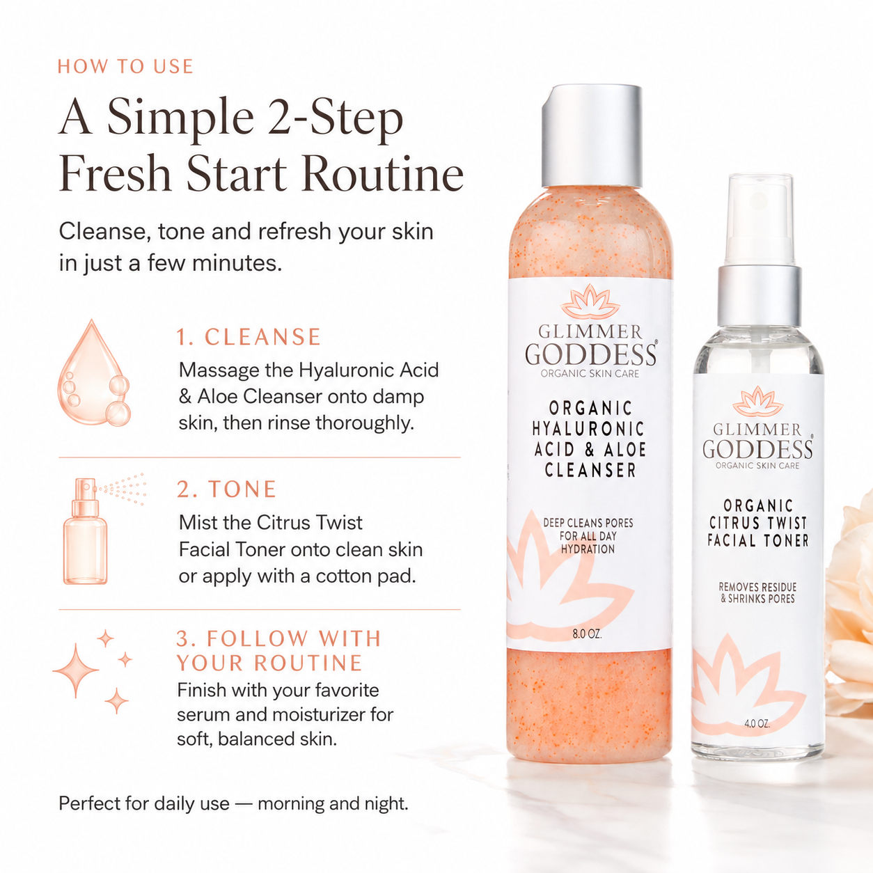 Organic Face Cleansing Kit for Smooth, Vibrant Skin