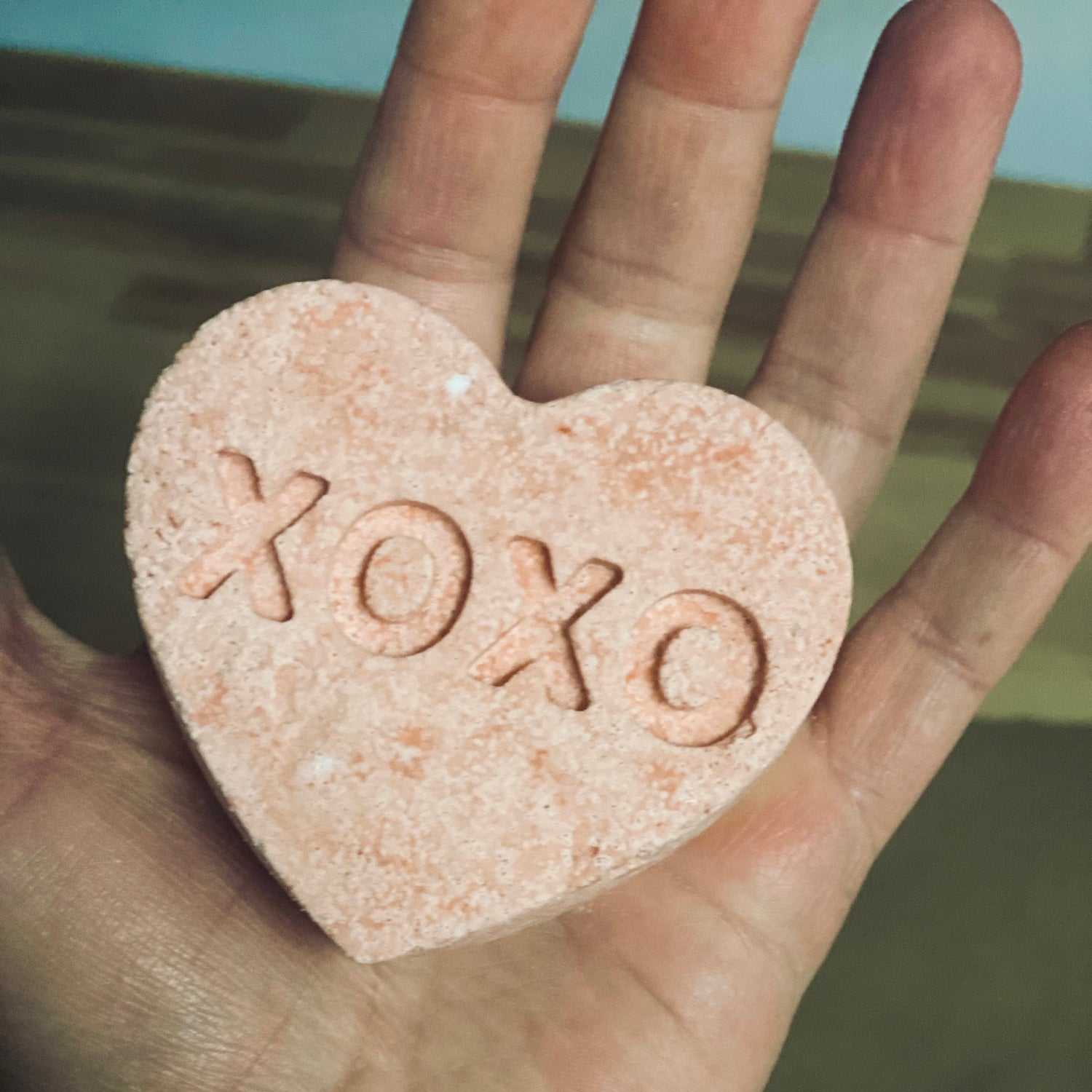 Organic bath bomb / Valentine's Day / conversation hearts / conversation heart bath bombs / organic bath fizzy / organic bath fizzie