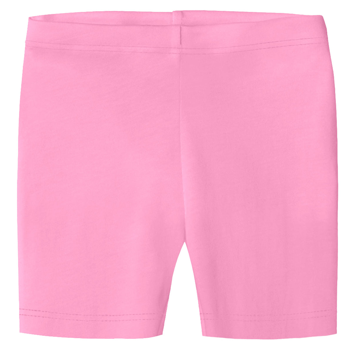 Girls Soft Organic Cotton Bike Shorts | Medium Pink