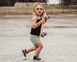 Girls Soft Organic Cotton Bike Shorts | Medium Pink