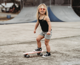 Girls Soft Organic Cotton Bike Shorts | Deep Purple