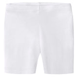 Girls Soft Organic Cotton Bike Shorts | White