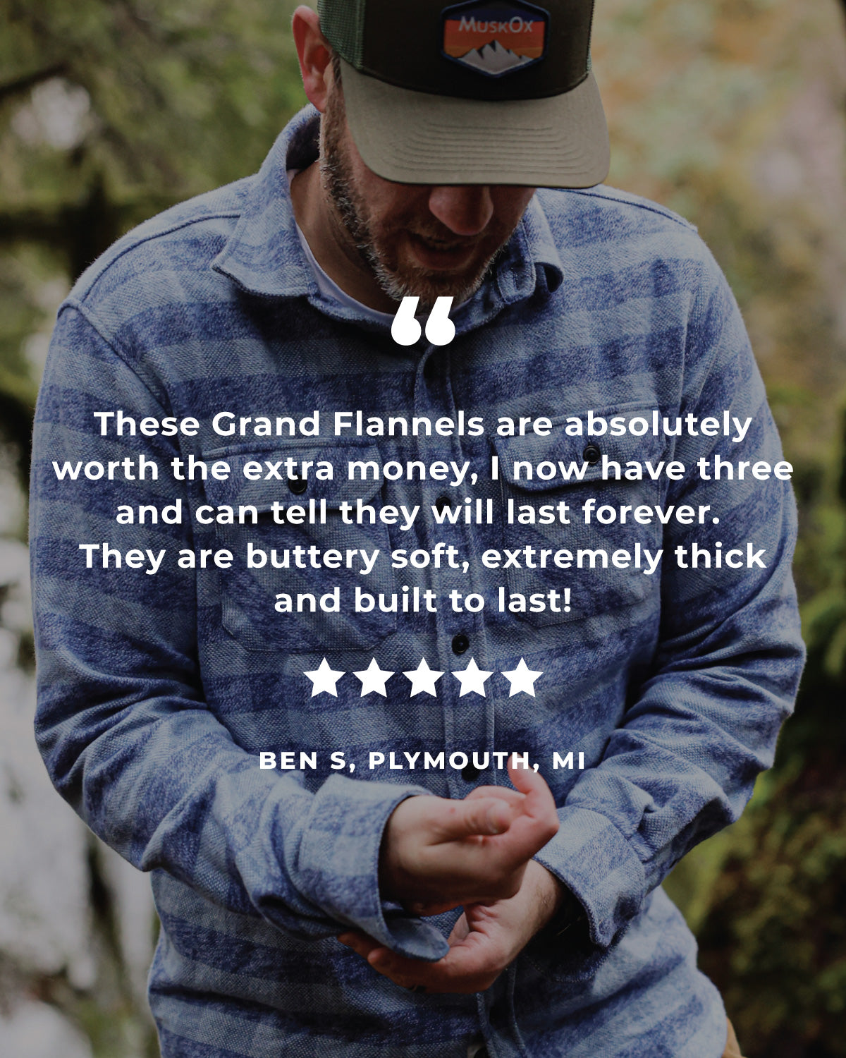 Grand Flannel, Checkered Blue