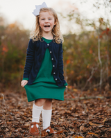 Girls Soft Cotton Button-Down Cardigan | Candy Apple