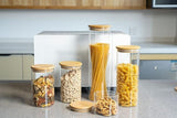 Glass Canister Set & Bamboo Lid