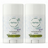2-Pack all-Natural Deodorants for Kids & Teens